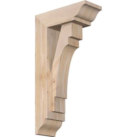 Merced Traditional Smooth Bracket W/ Offset Brace, Douglas Fir, 5 1/2W X 14D X 26H